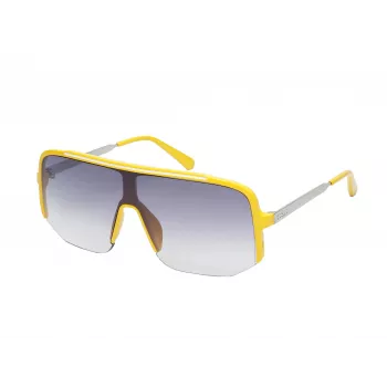 GUESS Men's Rectangular Sunglasses GO00054-0039B Black/Grey 56mm
