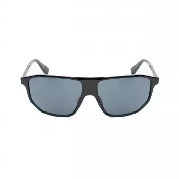 Guess Men's Sunglasses GF00010-6101A - Shiny Black Acetate Frame, Smoke Lenses, UV400 Protection