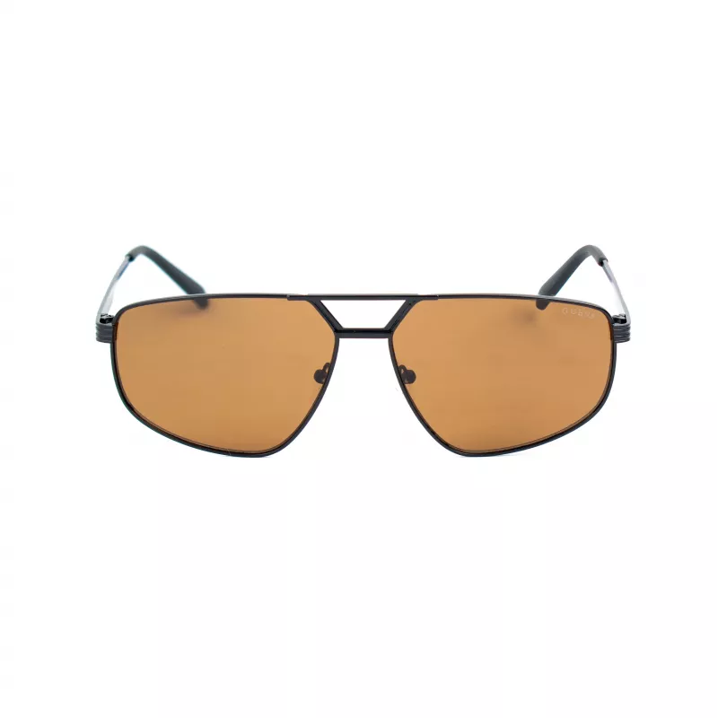 GUESS Men's Sunglasses GF00044-6102E - Shiny Black Frame, Smoke Lenses, 61/14/145 mm