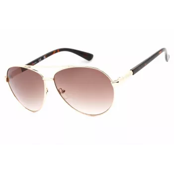 Guess Men's Sunglasses GF0221-32F Dark Havana Acetate Frame Brown Gradient Lens 59mm