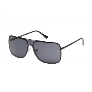 GUESS Men's Sunglasses GO00053-0001A Rectangular Black Frame Smoke Lens 57mm