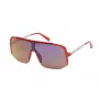 GUESS Men's Sunglasses GO00054-0066C Square Shiny Black Frame Smoke Lens 56mm