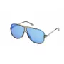 Guess Men's Sunglasses GO00060-6490C Rectangular Black Frame Grey Lens 64/12/140 mm