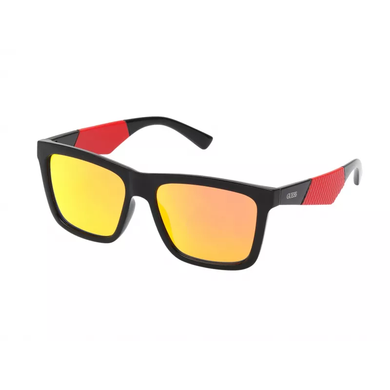 GUESS Men's Sunglasses GO00067-5601C Black Frame Smoke Lens 56/16/145 mm