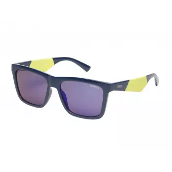 GUESS Men's Sunglasses GO00067-5690C Havana Brown Rectangular Acetate Frame UV400