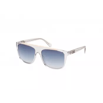 GUESS Men's Sunglasses GU00123-5826W - Square Dark Havana Frame, Brown Gradient Lenses, 58/16/140 mm