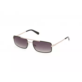 GUESS Men's Sunglasses GU00168-5897P Black Rectangle Polarized 58mm
