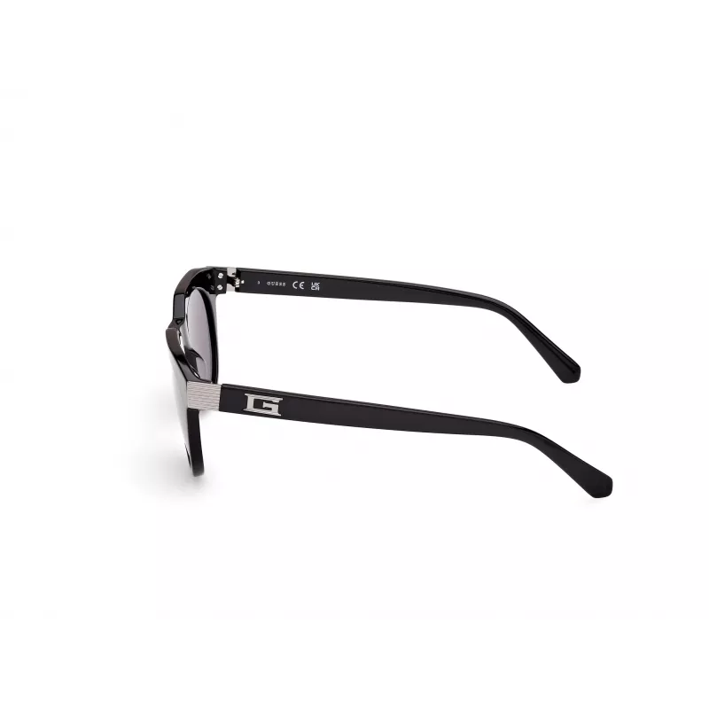 Guess Men's Sunglasses GU00214-4901A - Black Frame, Grey Smoke Lens, 49/21/145 mm