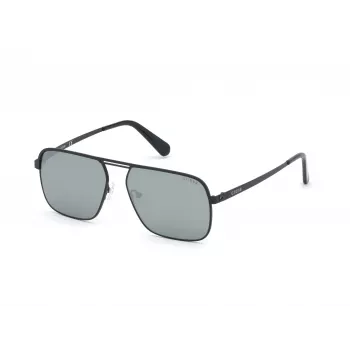 GUESS Men's Sunglasses GU6939-5802Q Black Square Frame Smoke Lens 58mm