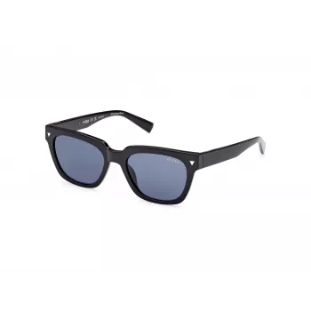 GUESS Men's Sunglasses GU8265-5301V Black Acetate Rectangular Full-Rim 53/19/150 mm