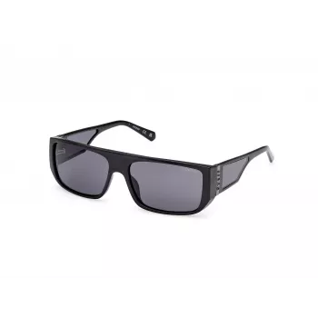 GUESS SUNGLASSES GU00136-6001A Unisex Square Frame 60/16/140 mm Black/Grey