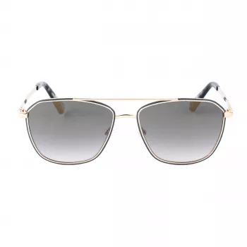GUESS Sunglasses GU00147-5633C Havana/Brown Square Acetate Men's