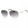 GUESS Women's Butterfly Cat Eye Sunglasses GF6171-32B Shiny Black Smoke Gradient 60 mm