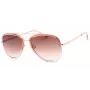 GUESS Women's Butterfly Sunglasses GF0417-72B - Shiny Pink Frame, Gradient Brown Lens, UV400