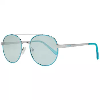 GUESS Women's Cat-Eye Sunglasses GF0367-10X - Shiny Black Frame, Smoke Gradient Lens, UV400 Protection