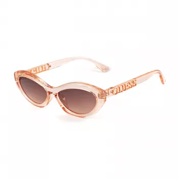 GUESS Women's Cat Eye Sunglasses GO00070-5572F Havana/Brown