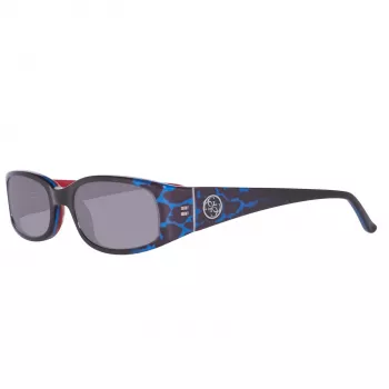 GUESS Women's Cat Eye Sunglasses GU7435-5192A Shiny Black Gradient Smoke 51mm