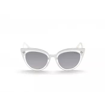 GUESS Women's Cat Eye Sunglasses GU7628-5224C Havana Brown Gradient 52mm
