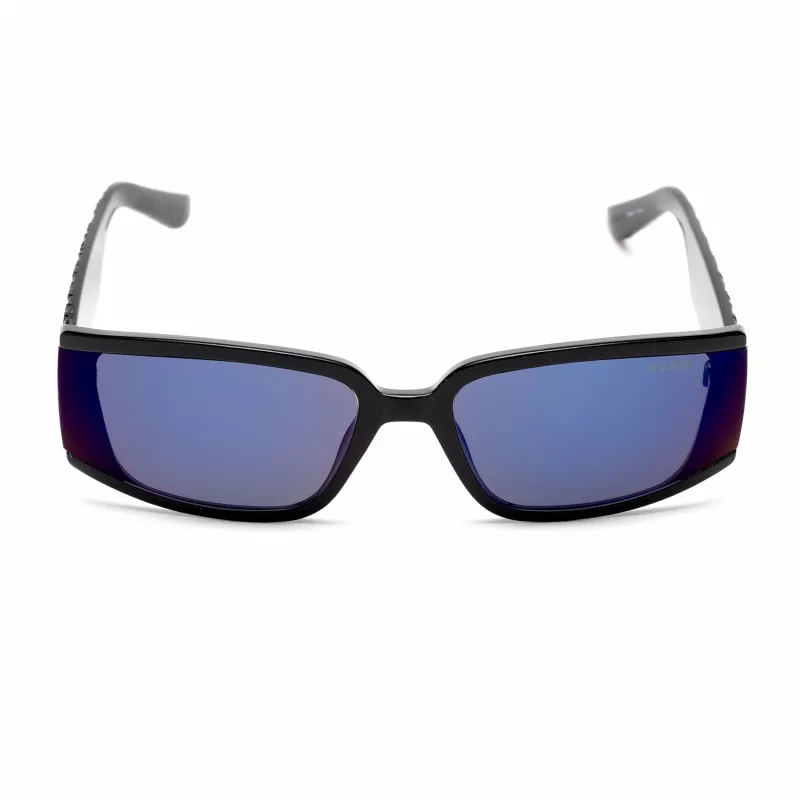 GUESS Women's GF5127-6501C Oversized Square Sunglasses, Black Frame with Smoke Gradient Lenses