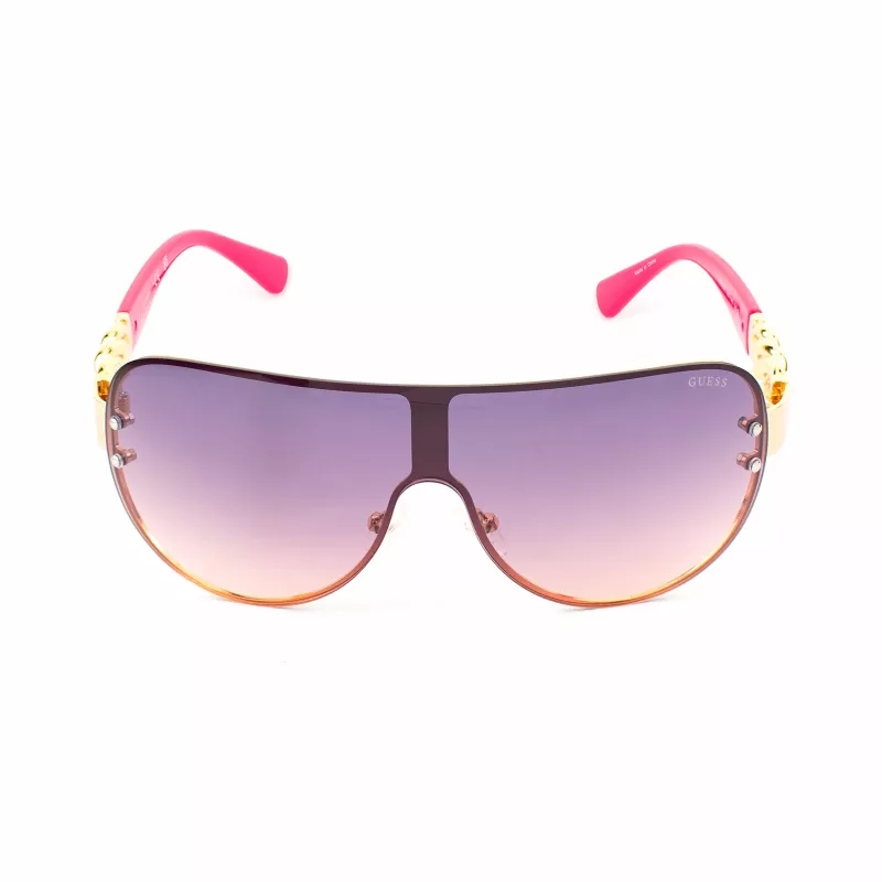 GUESS Women's GO00037-0032U Cat Eye Sunglasses - Black Frame, Grey Gradient Lens, UV400
