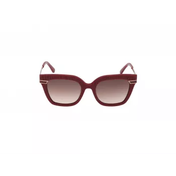 GUESS Women's Sunglasses GF00015-5169T Brown Havana Square Frame