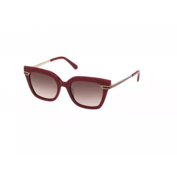GUESS Women's Sunglasses GF00015-5169T Brown Havana Square Frame