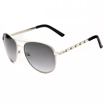 Guess Women's Sunglasses GF0408-6132B Havana Square Frame Brown Gradient Lens 61mm