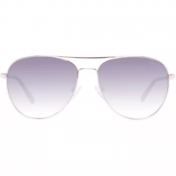 GUESS Women's Sunglasses GF6143-28B Brown Havana Butterfly Frame 59mm