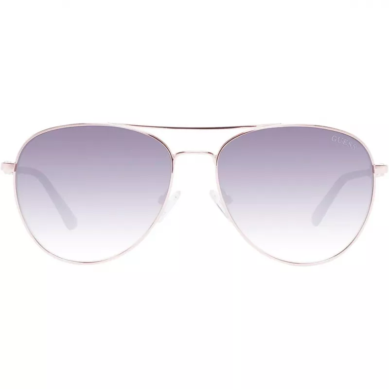 GUESS Women's Sunglasses GF6143-28B Brown Havana Butterfly Frame 59mm