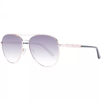 GUESS Women's Sunglasses GF6143-28B Brown Havana Butterfly Frame 59mm