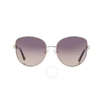 GUESS Women's Sunglasses GF6172-5932B Havana Brown Gradient Butterfly