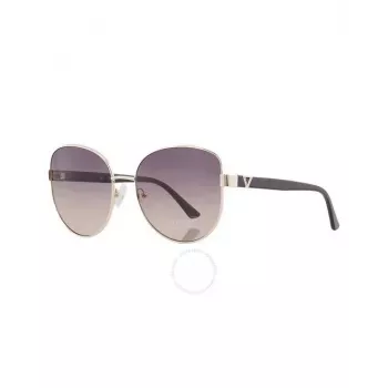GUESS Women's Sunglasses GF6172-5932B Havana Brown Gradient Butterfly