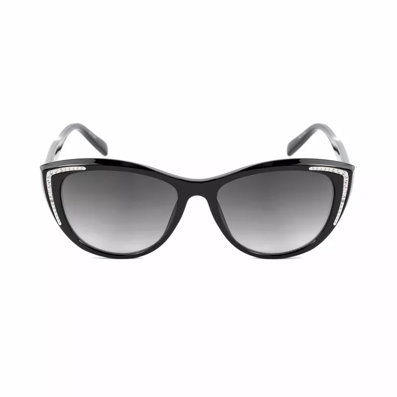 GUESS Women's Sunglasses GO00006-5601B Shiny Black Gradient Smoke 58mm