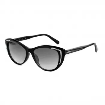 GUESS Women's Sunglasses GO00006-5601B Shiny Black Gradient Smoke 58mm