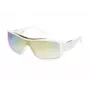 GUESS Women's Sunglasses GO00035-0021U Shiny Black Frame Smoke Grey Lens Square Full Rim UV400