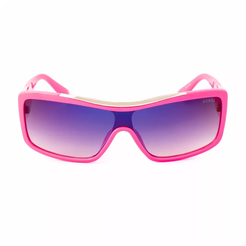 GUESS Women's Sunglasses GO00035-0072B Butterfly Cat Eye Shiny Black Smoke Gradient 55mm