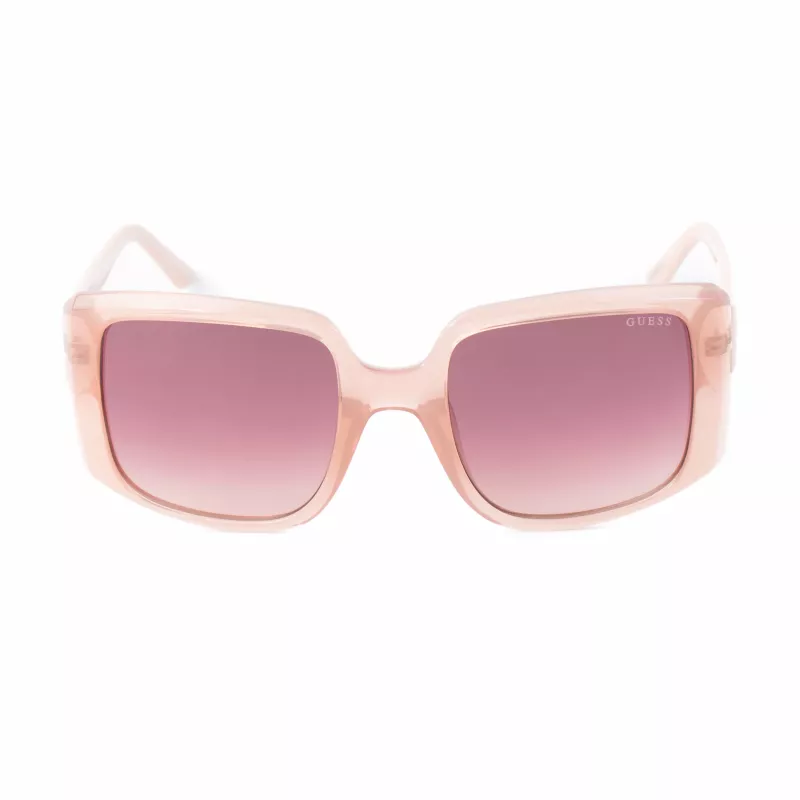 GUESS Women's Sunglasses GU00097-5357F Square Shiny Black Gradient Smoke 53mm