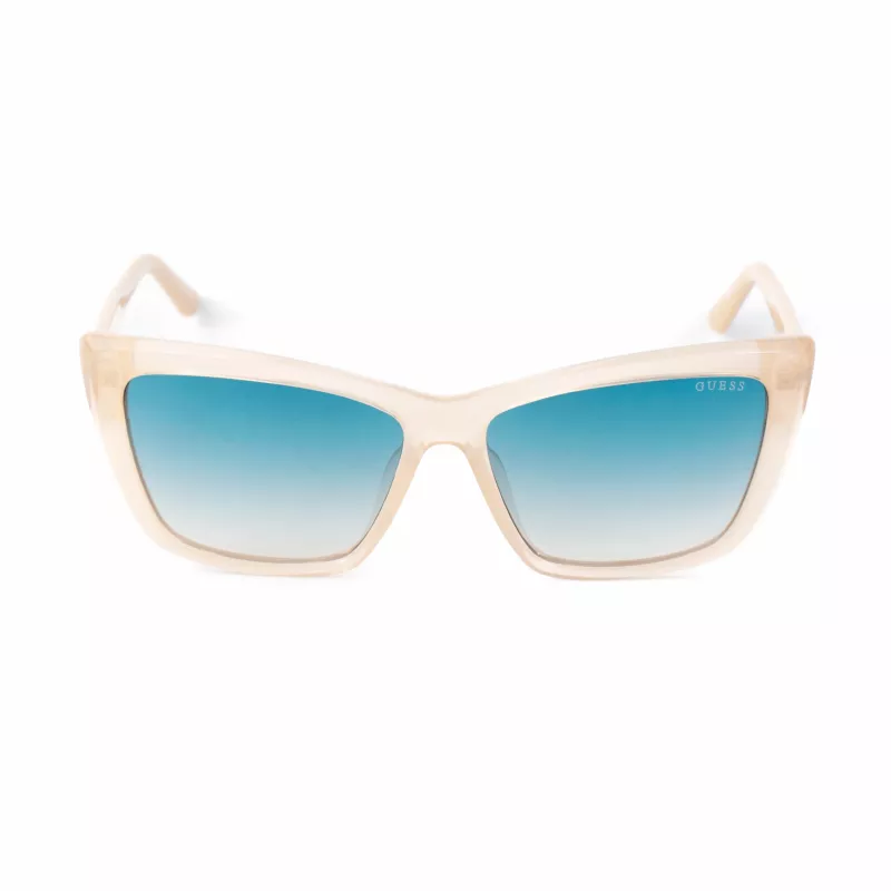 GUESS Women's Sunglasses GU00098-5525P - Square Frame, Polarized Lenses, UV400 Protection