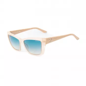 GUESS Women's Sunglasses GU00098-5525P - Square Frame, Polarized Lenses, UV400 Protection