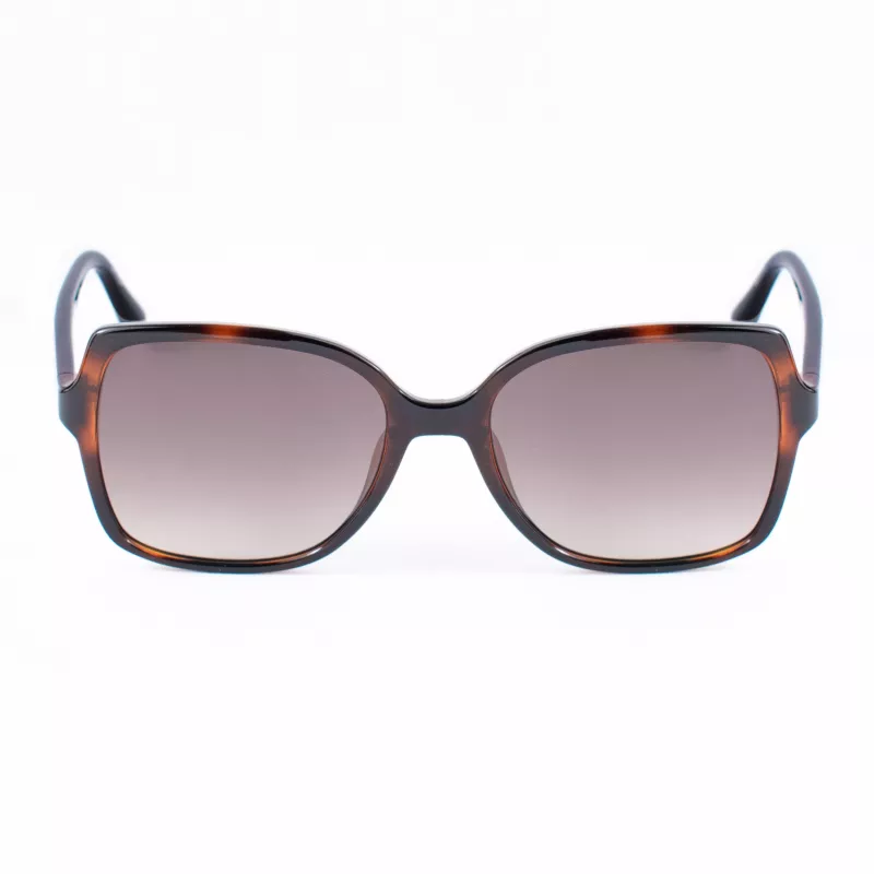 GUESS Women's Sunglasses GU00100-5552F Brown Havana Square Acetate 55mm