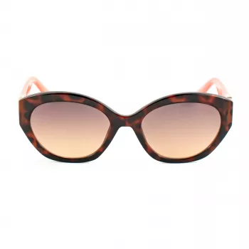 GUESS Women's Sunglasses GU00104-5652F Havana Acetate Square Frame Brown Gradient Lens 56/19/140 mm