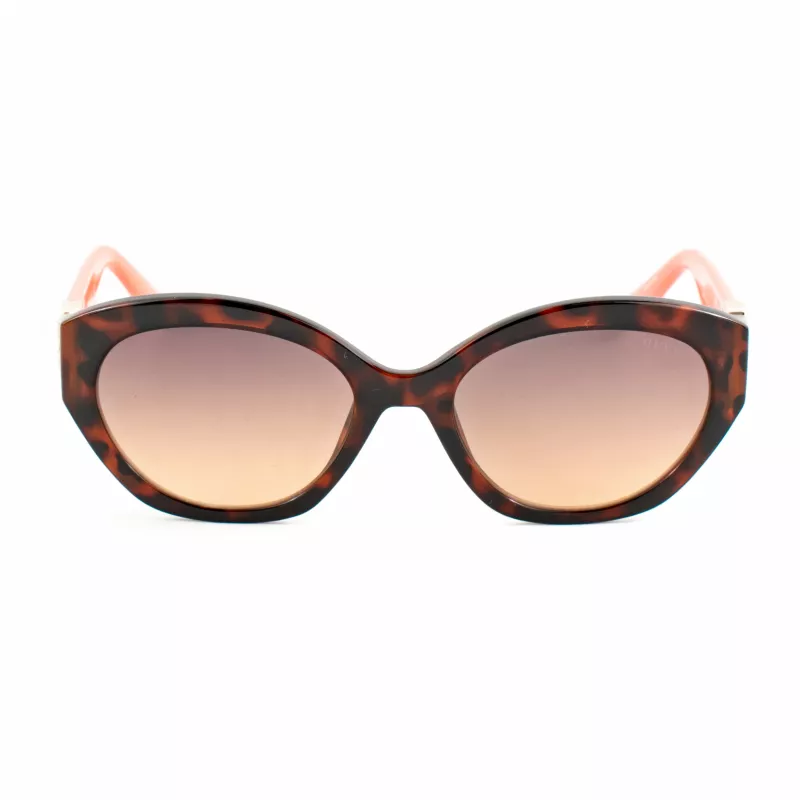 GUESS Women's Sunglasses GU00104-5652F Havana Acetate Square Frame Brown Gradient Lens 56/19/140 mm