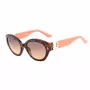 GUESS Women's Sunglasses GU00104-5652F Havana Acetate Square Frame Brown Gradient Lens 56/19/140 mm