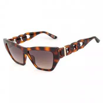 GUESS Women's Cat Eye Sunglasses GU00111-5652F Dark Havana Brown Gradient 56mm