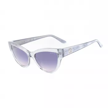 GUESS Women's Sunglasses GU00112-5620B Havana Acetate Square Frame Brown Gradient Lens 56/17/140 mm