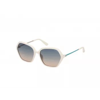 GUESS Women's Sunglasses GU00134-5521P Square Acetate Polarized UV400