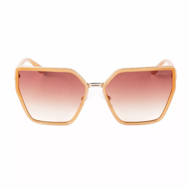 GUESS Women's Sunglasses GU00146-5957F Oversized Square Havana Brown Gradient Lens 59mm