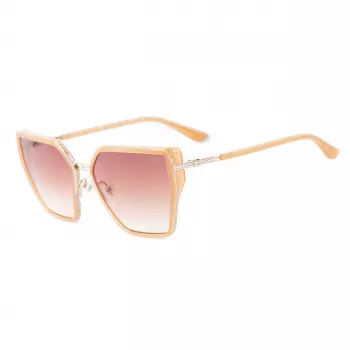 GUESS Women's Sunglasses GU00146-5957F Oversized Square Havana Brown Gradient Lens 59mm