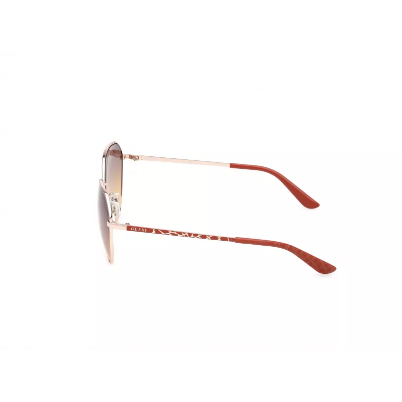 GUESS Women's Sunglasses GU00148-6032F Brown Havana Oversized Acetate Frame with Brown Gradient Lenses