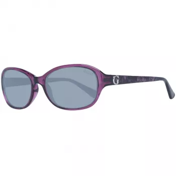 GUESS Women's Sunglasses GU7356PUR-357 Shiny Violet Butterfly/Cat Eye 57mm